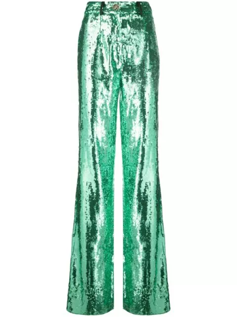 Affordable Philipp Plein sequin-embellished wide-leg trousers Women 0122