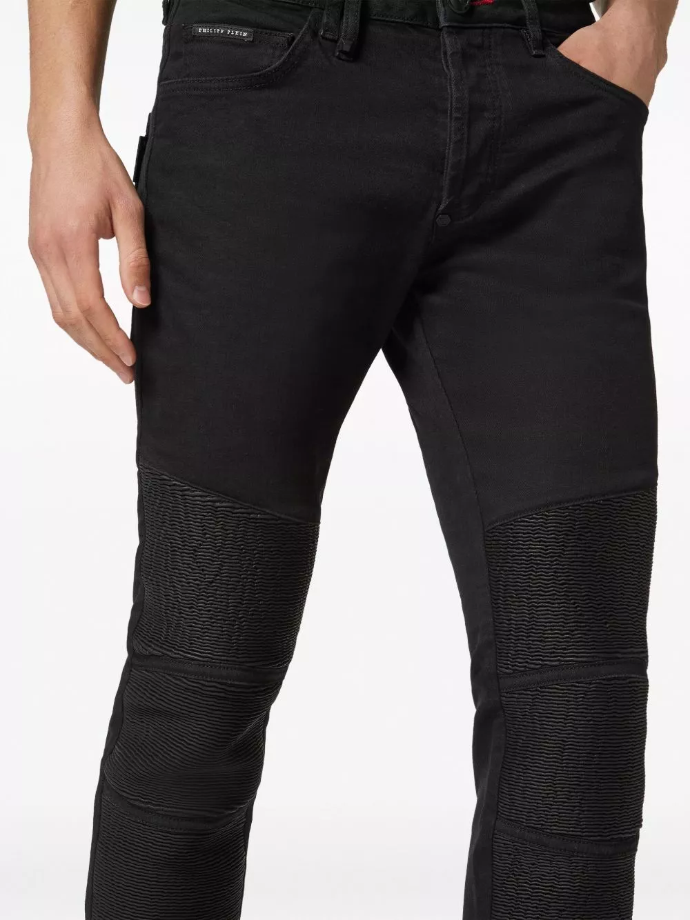 Affordable Philipp Plein logo-patch straight-leg jeans Men 0130