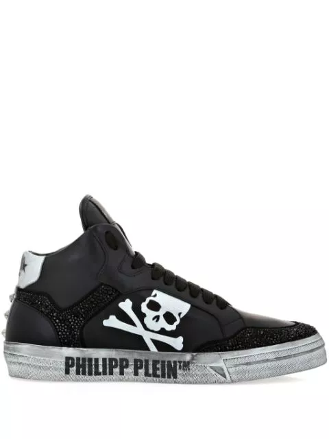 Philipp Plein Retrokickz TM leather sneakers Men 0113