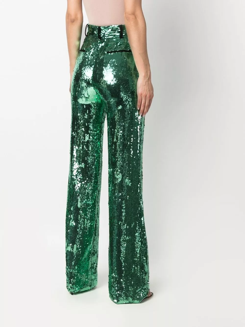 Affordable Philipp Plein sequin-embellished wide-leg trousers Women 0122