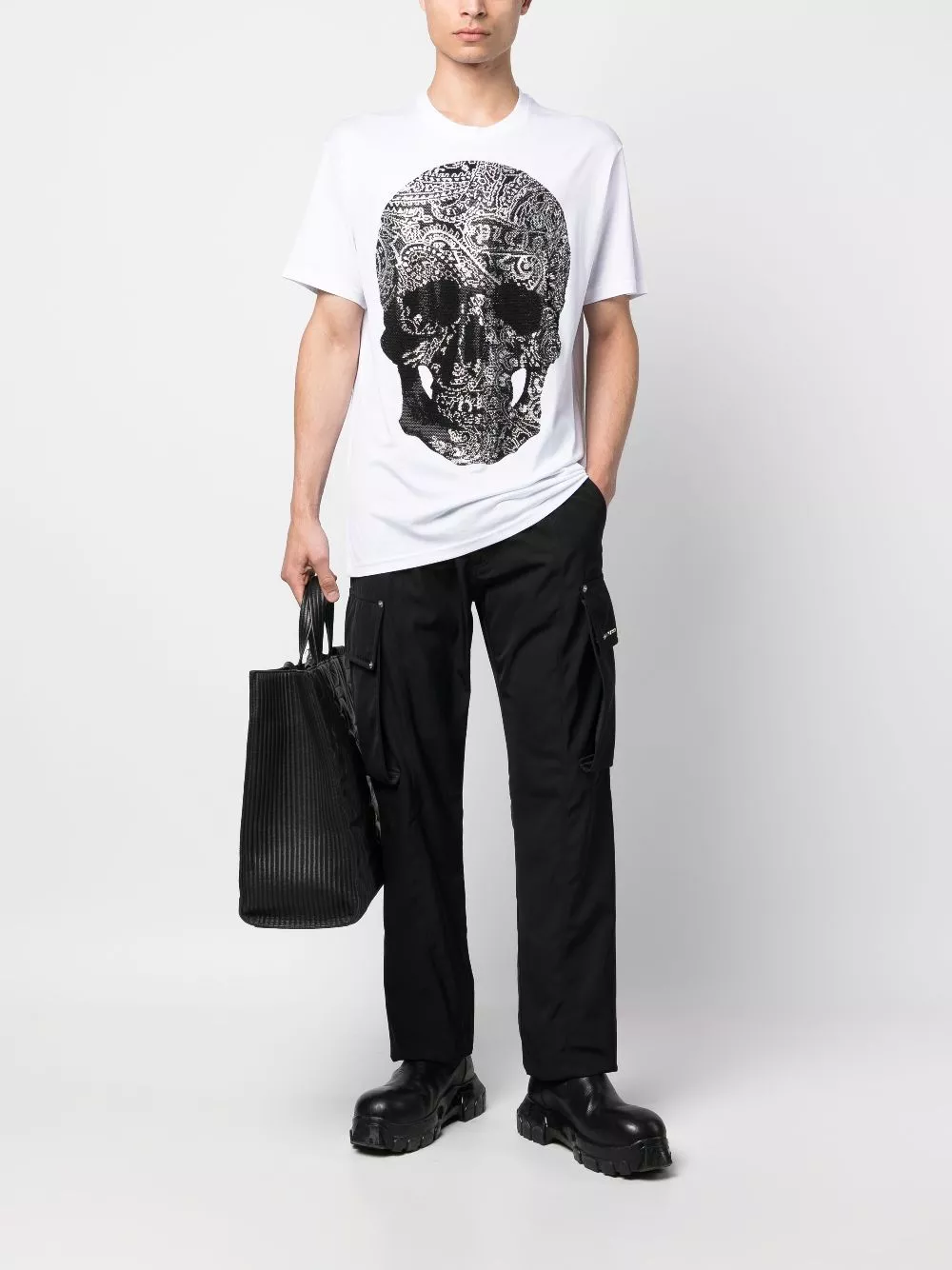 Cheap Philipp Plein skull-print cotton T-shirt Men 0130