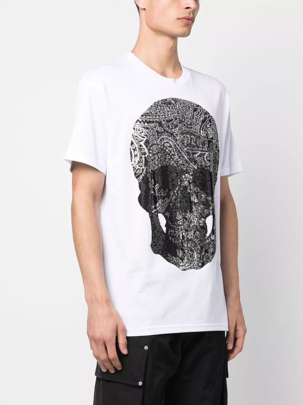 Cheap Philipp Plein skull-print cotton T-shirt Men 0130