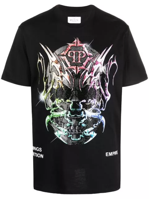 Affordable Philipp Plein SS Chrome round-neck T-shirt Men 0131