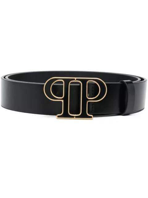 Affordable Philipp Plein logo-motif leather belt Men 0117