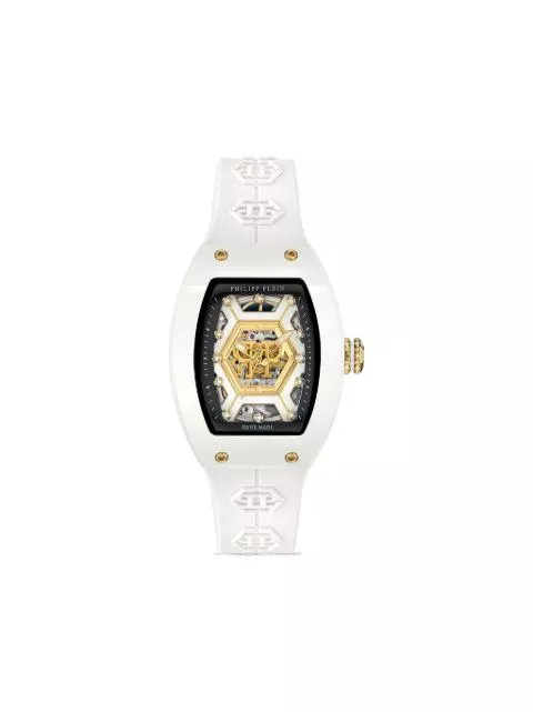 Cheap Philipp Plein Crypto Queen $NOW WHITE 55mm Women 0205