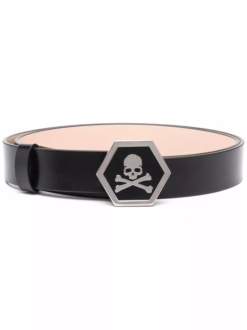 Cheap Philipp Plein skull-motif leather belt Women 0203